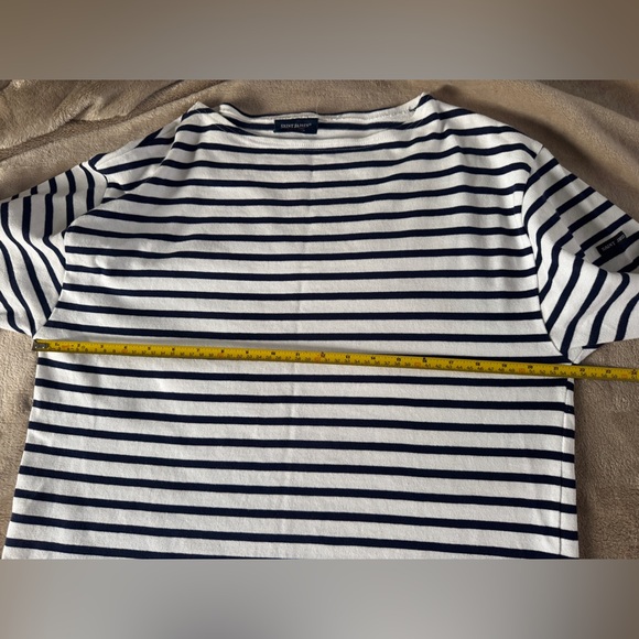 Saint James Breton Stripe Tee French Nautical Parisian Chic L/XL - Picture 10 of 12